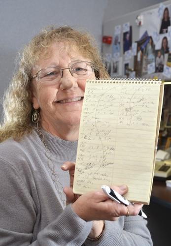 Stenographer Marge Hollingshed