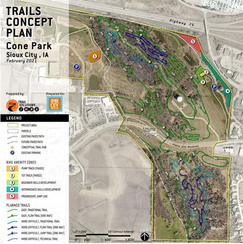 Cone Park trails concept plan