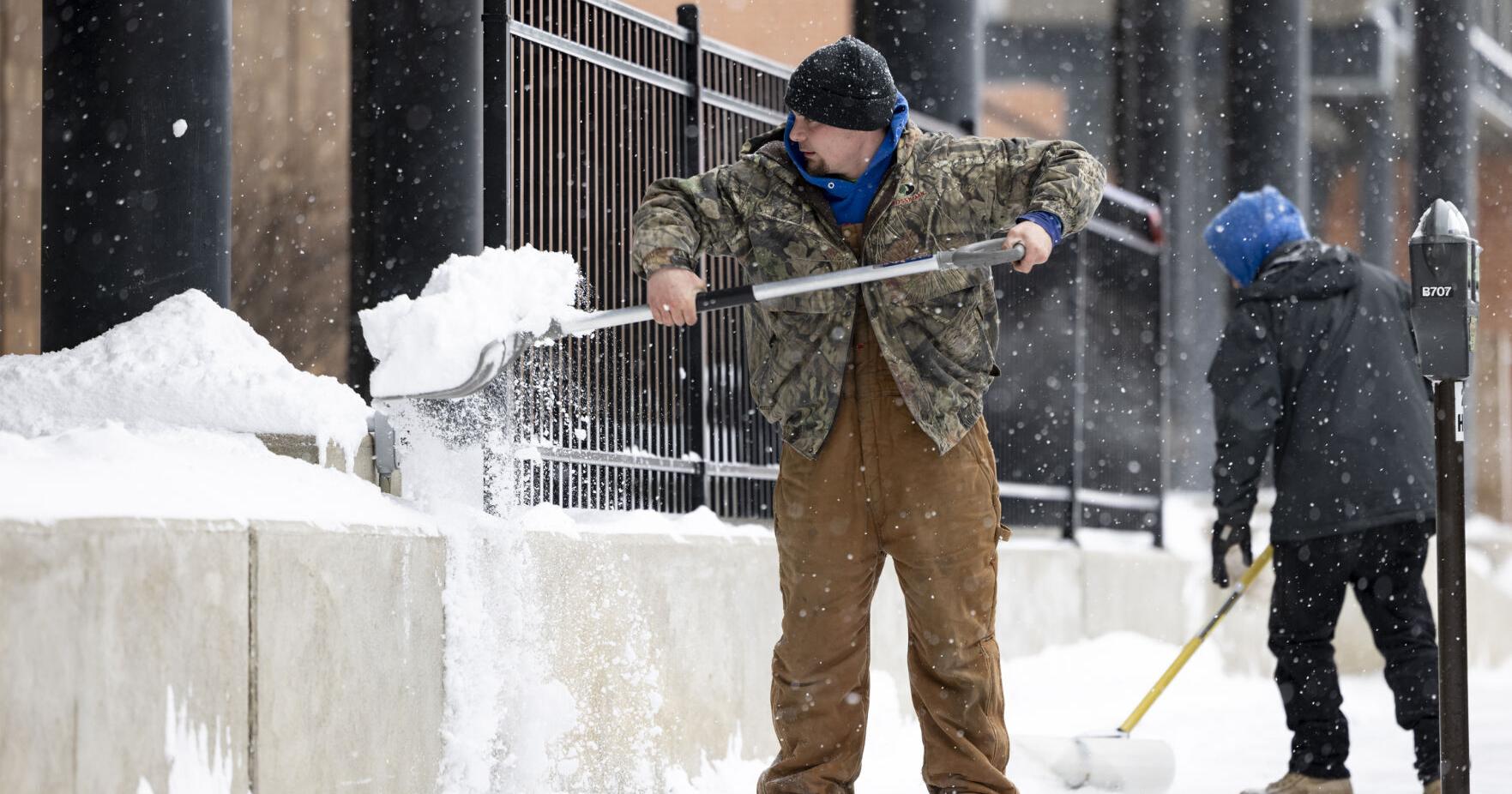 Siouxland hit with third bout of winter weather in less than 30 days, more than a foot snow total for the month