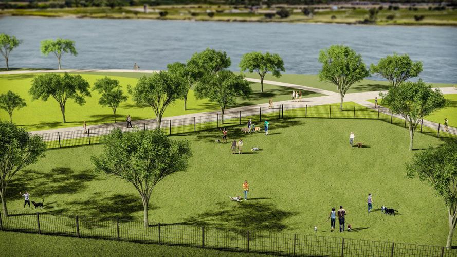 Missouri River riverfront redevelopment rendering