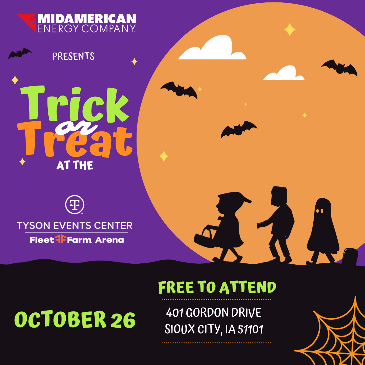 Trick or treat returning to Sioux City's Tyson Events Center