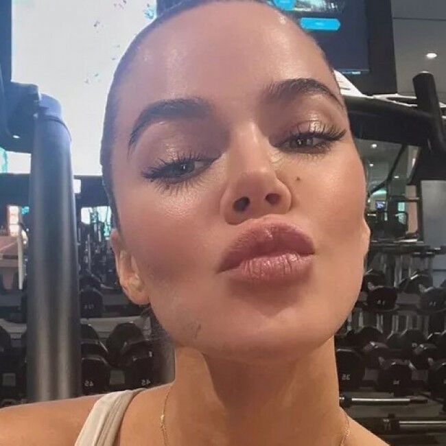 Khloe Kardashian has a scar on her cheek after having a tumour removed