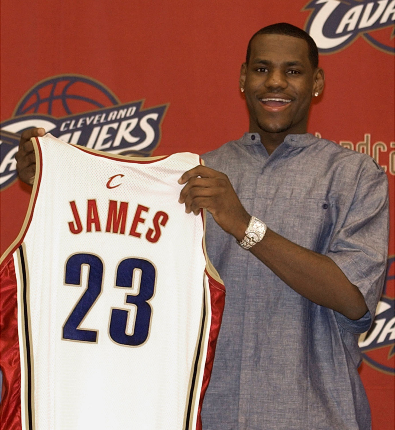 what was lebron james first jersey number