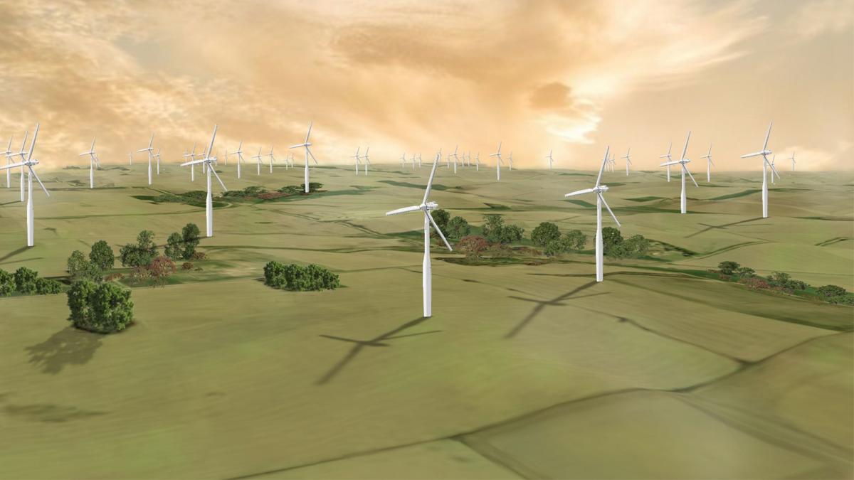 Rattlesnake Wind Farm Rendering