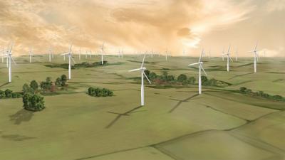 Rattlesnake Wind Farm Rendering
