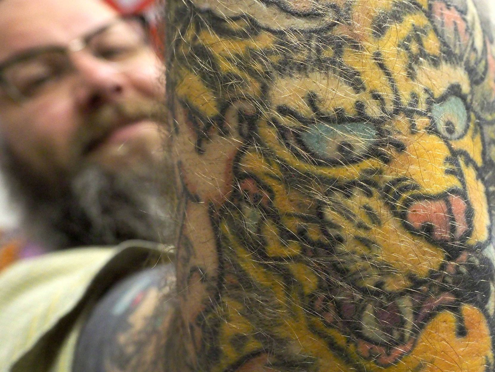 Professor Layton, by Jaz Martin an apprentice at Northern Glory, Newcastle  UK - freshly done : r/tattoos