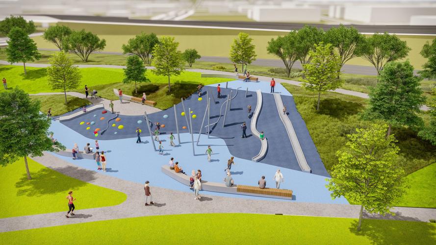 Missouri River riverfront redevelopment rendering