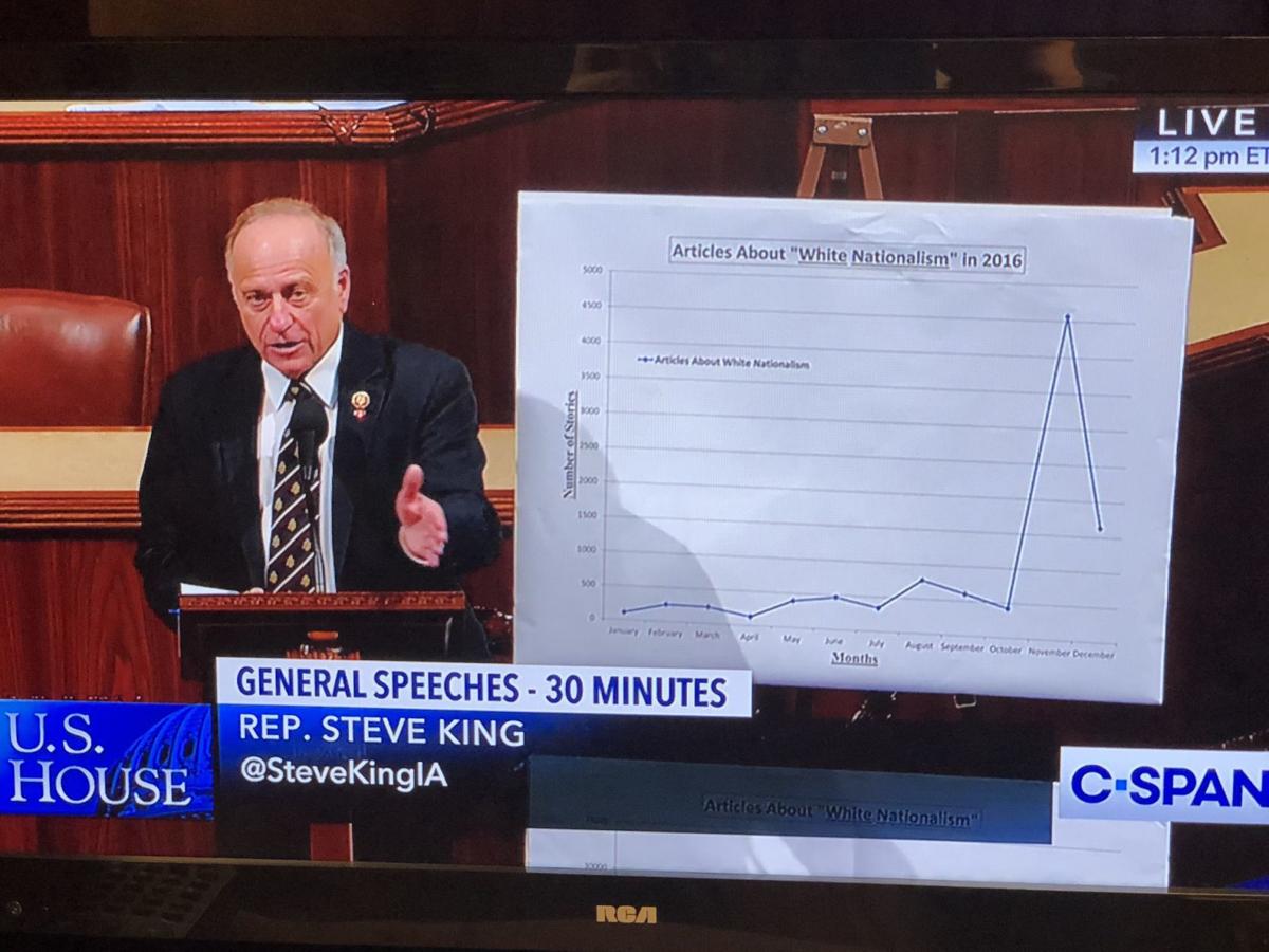 Steve King House floor one year after NYT