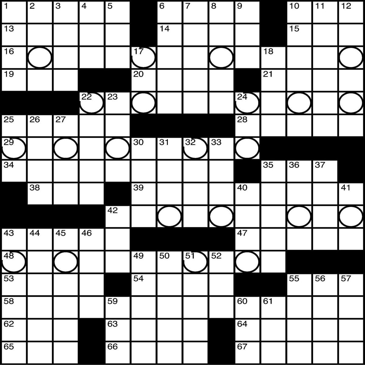 Crossword | Weekender | siouxcityjournal.com