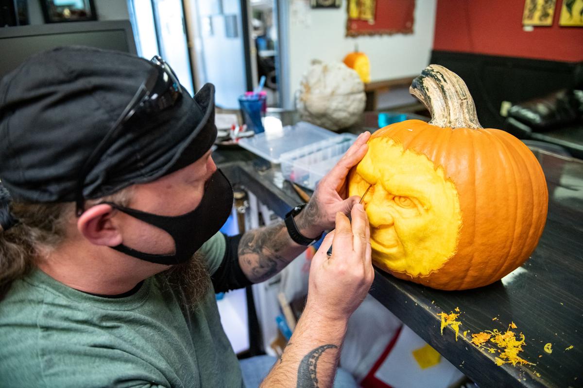 Pumpkin carving with Luke Schroder