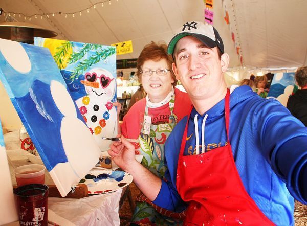 Snowman painting contest
