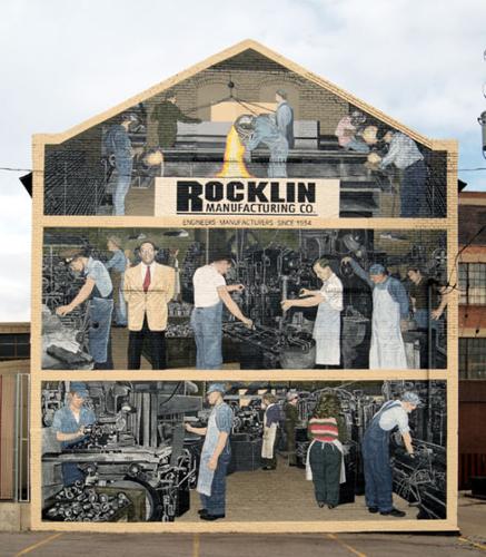 Rocklin Manufacturing mural