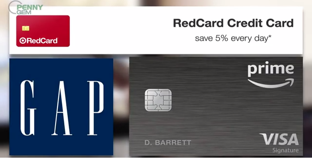 Gap signature visa shop card