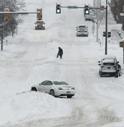 Winter snow storm