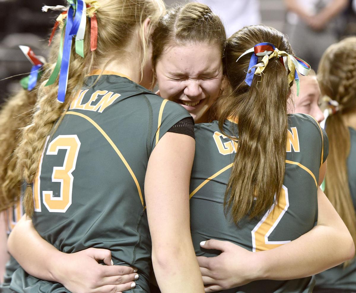 Gehlen Catholic vs Janesville state volleyball