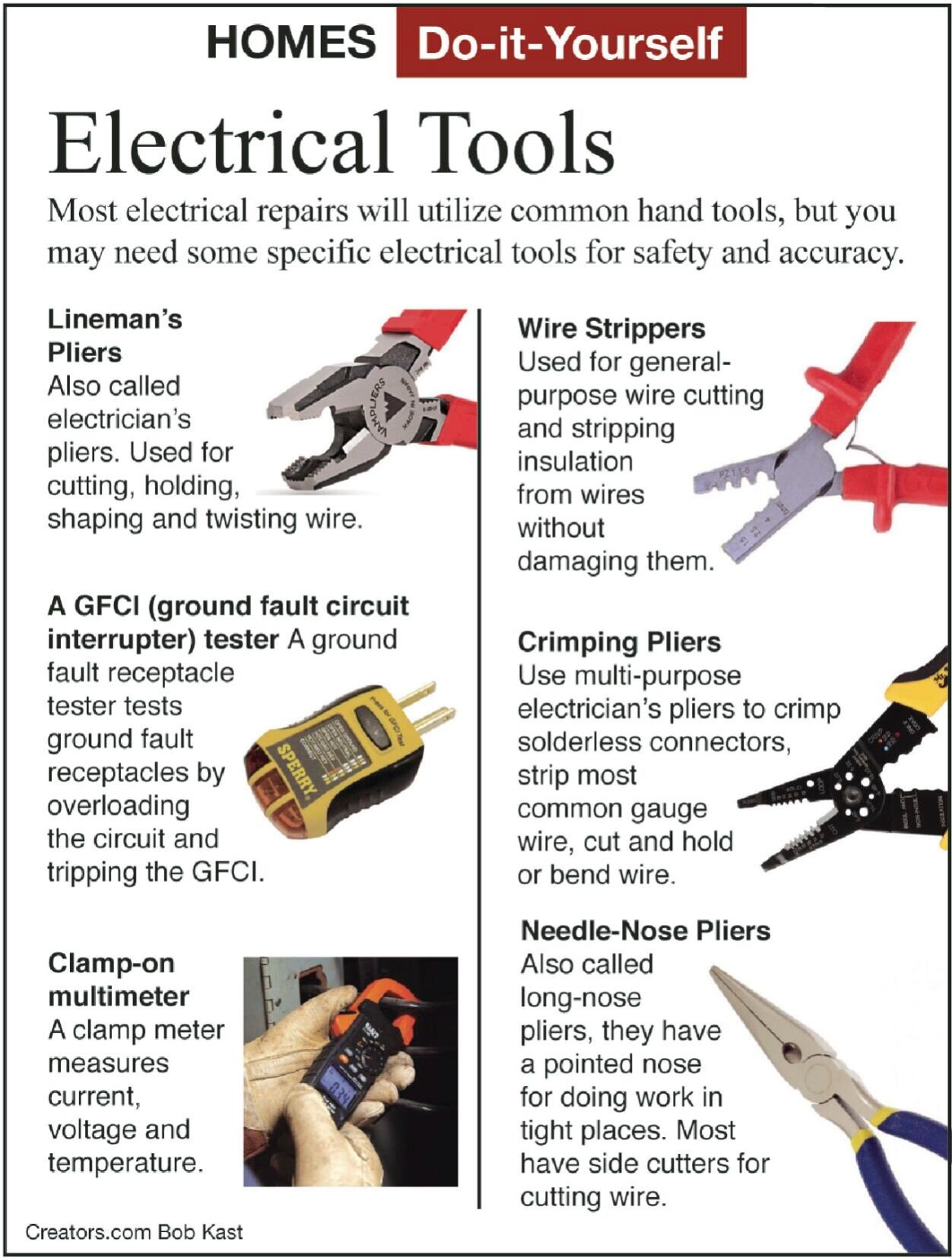 Stock a toolbox for minor electrical tasks