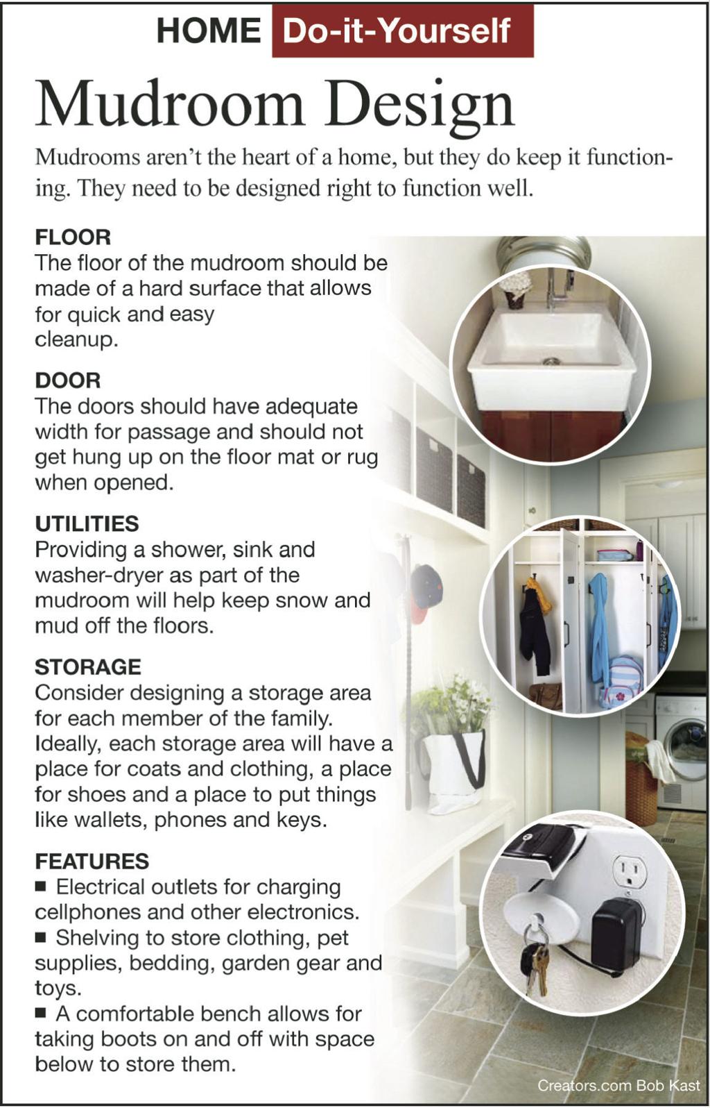 Design A Mudroom For Your Garage Or Back Door Siouxland Homes Siouxcityjournal Com A mudroom functions much more smoothly when there is a place to sit to put on and take off shoes. design a mudroom for your garage or