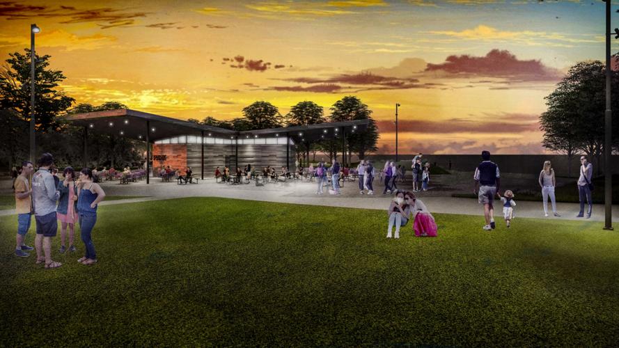 Missouri River riverfront redevelopment rendering
