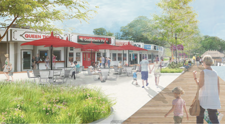 Arnolds Park boardwalk