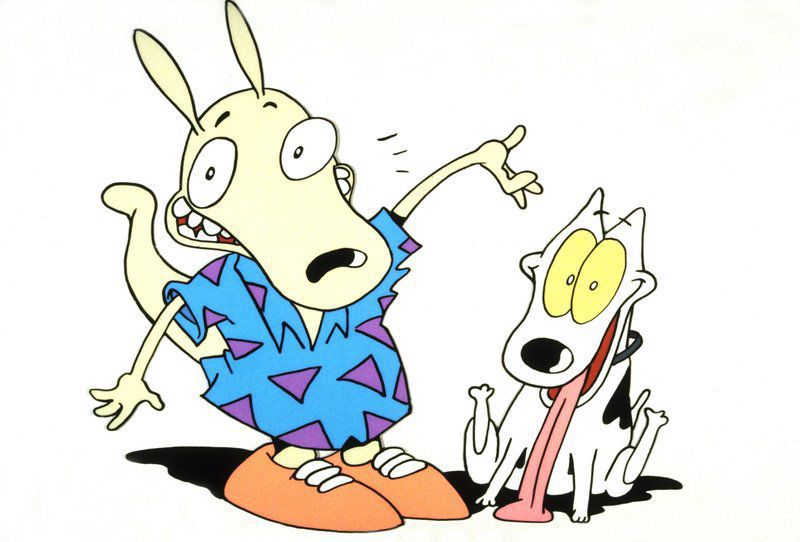 Rocko’s Modern Life Classic Cartoon Nickelodeon 90s Set of 2 Key Chains