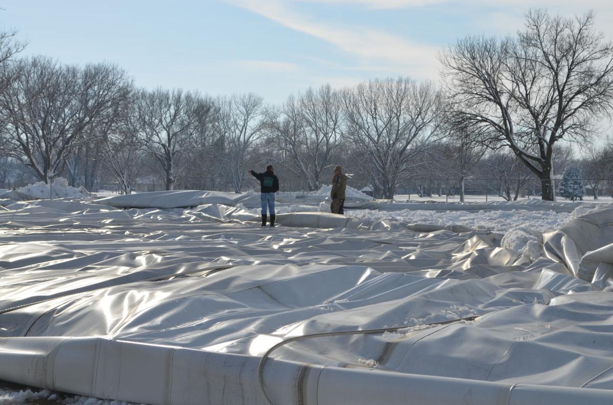 Work Begins On Briar Cliff Dome In South Sioux City Brought Down By Heavy Snow Local News Siouxcityjournal Com