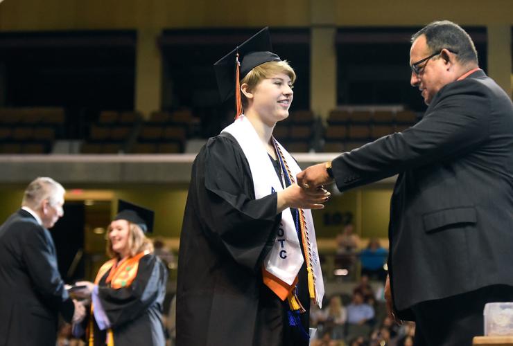 Sioux City East High School presents diplomas to graduates