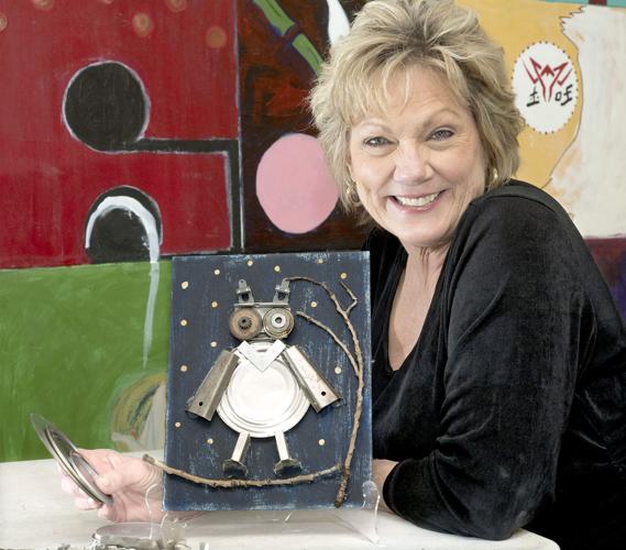 Craft using repurposed materials