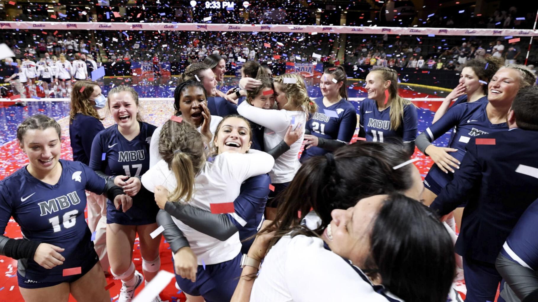 Watch Now Missouri Baptist Wins 2020 Naia Women S Volleyball Championship College Sports Siouxcityjournal Com 2017 2022 Naia Volleyball Championship