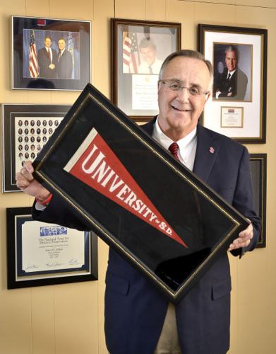 Photos: USD President Jim Abbott moves out of dorm room