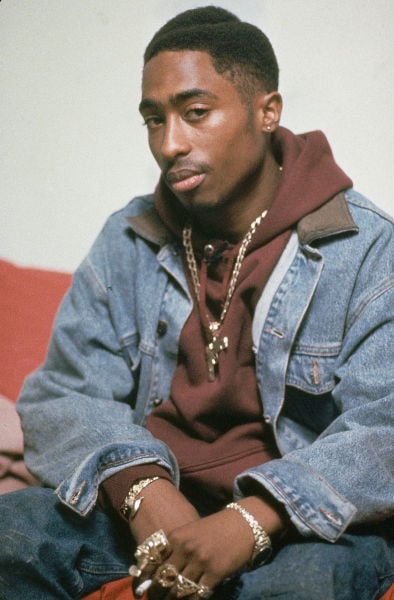 Tupac store jean jacket