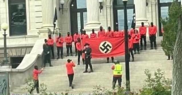 Neo-Nazis fly swastika at South Dakota capitol - Vimarsana News