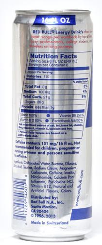Photos: Energy drinks nutrition labels | Health, Medicine and ...