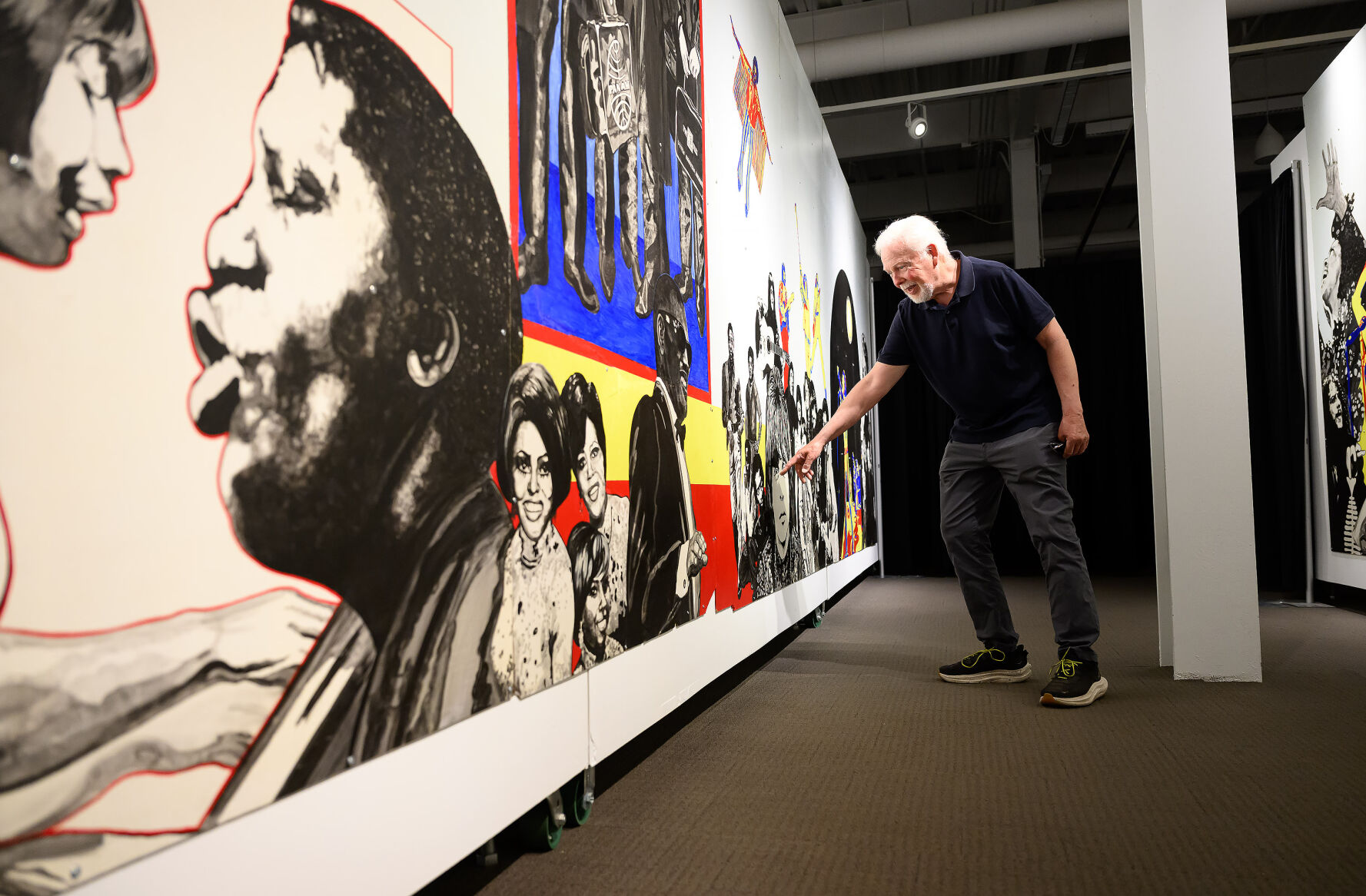 Famous Uncle John Records mural on display at Sioux City Public Museum