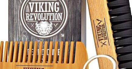 8. Beard Comb and Brush Set from Viking Revolution