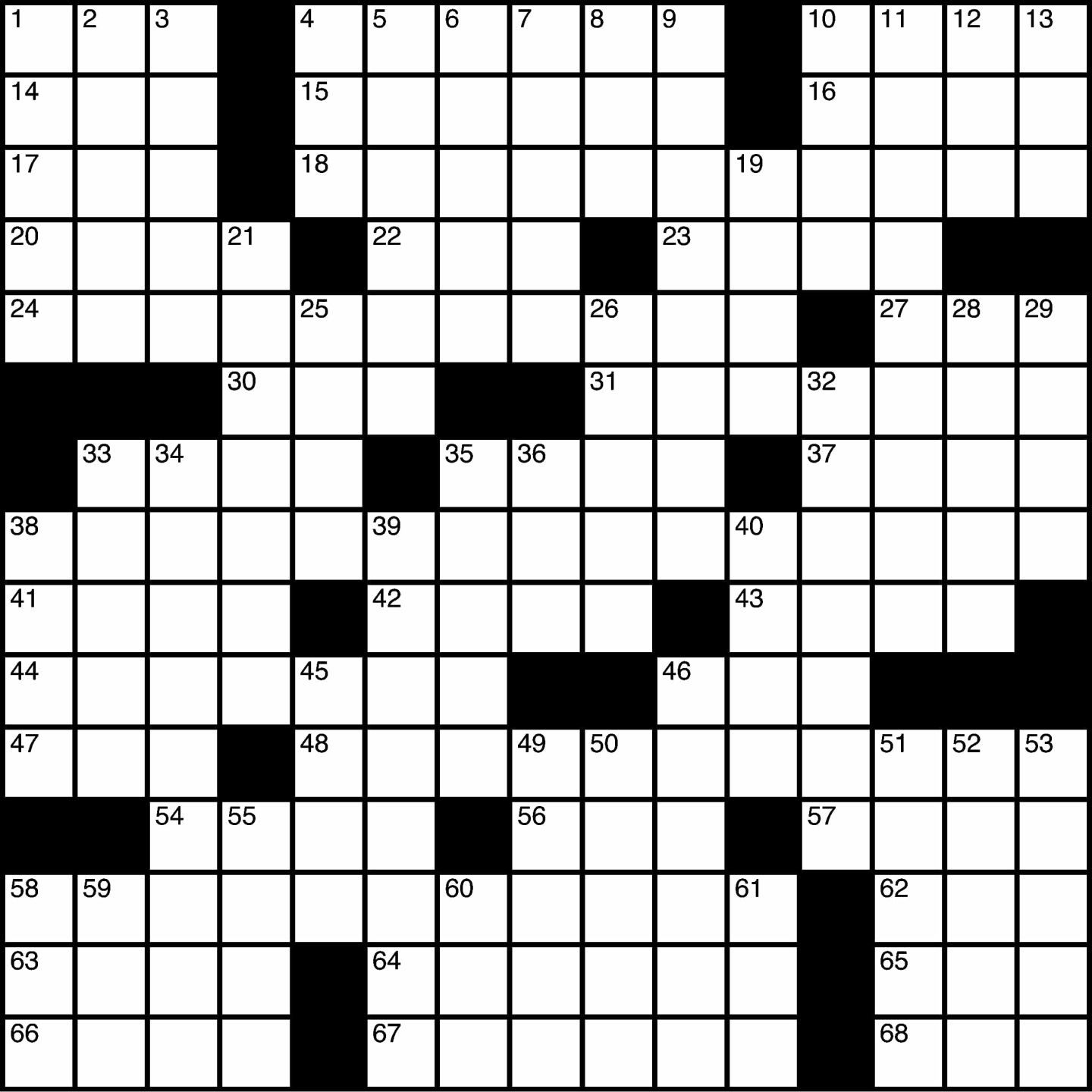gridded display crossword