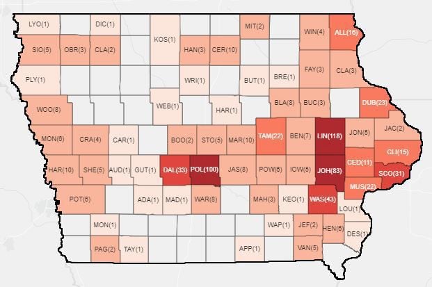 county map of iowa Lyon County Has First Case Of Covid 19 Local News