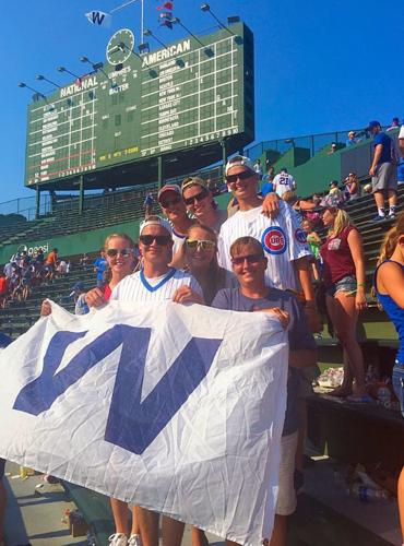 The Old Scoreboard, Flying the W Flag  Chicago cubs baseball, Cubs,  Chicago cubs