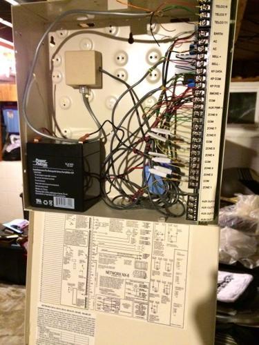 Home security electrical panel