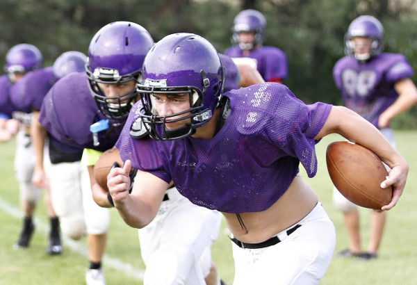 Dakota Valley football practice