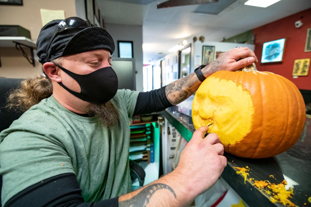 Pumpkin carving with Luke Schroder