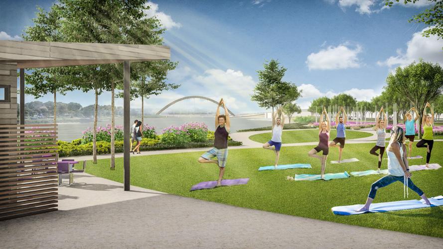 Missouri River riverfront redevelopment rendering