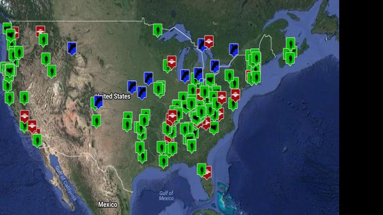 Map: Bigfoot spottings | Coffee Break | siouxcityjournal.com