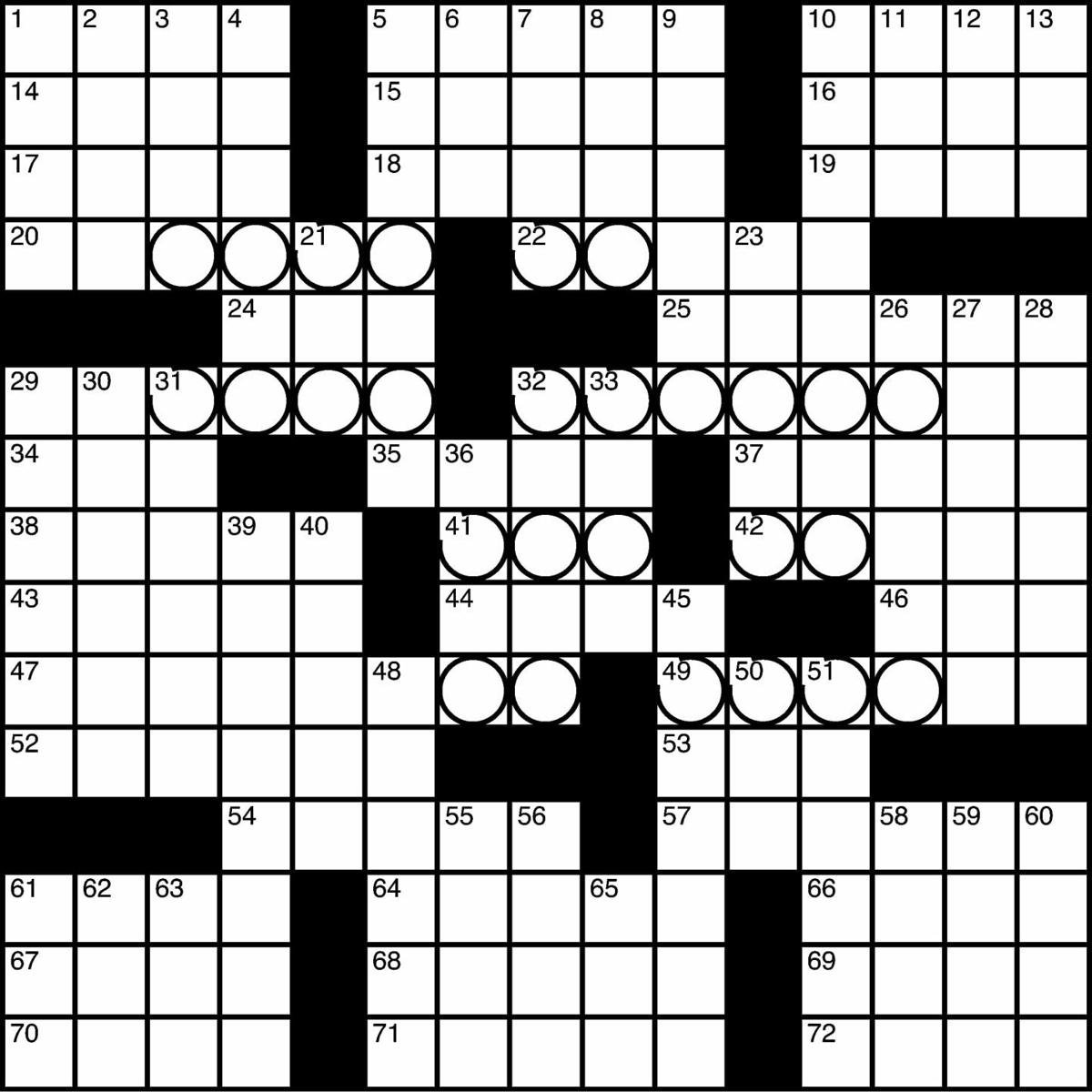 Crossword grid
