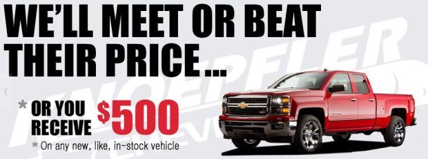We'll Meet or Beat Their Price! • Or You Receive $500