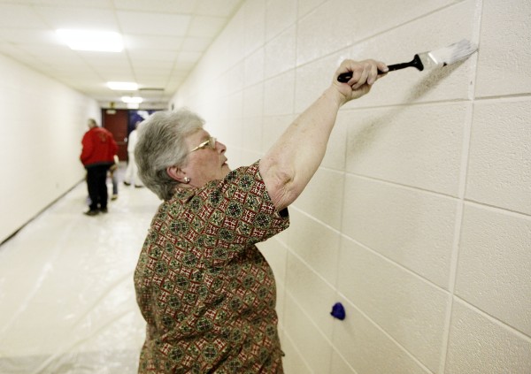 Senior Painted Ceiling Tiles In Schools