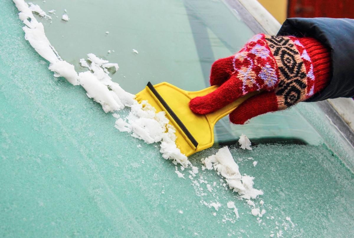 Frost on windshield