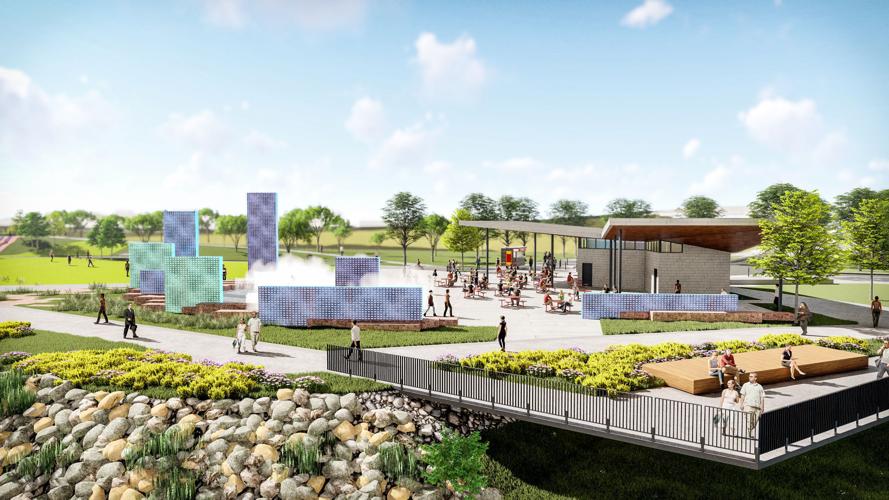 Missouri River riverfront redevelopment rendering