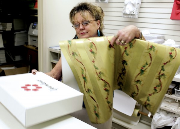 Christmas gift wrapping