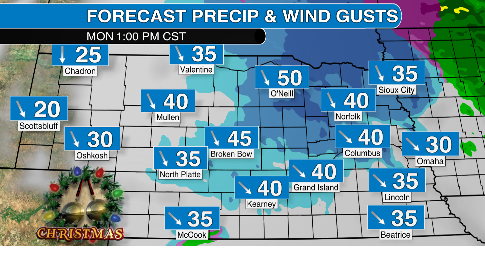 Full details on the Christmas blizzard expected in Nebraska