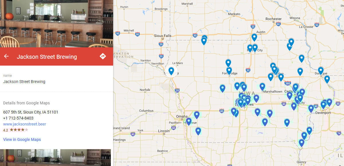 Map Iowa breweries Coffee Break - 592ed3a85208a.preview